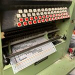 Our punch machine where we make the loom patterns