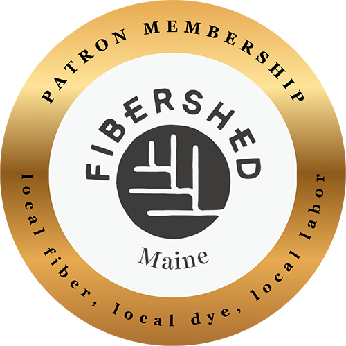 Maine Fibershed Patron Membership Badge